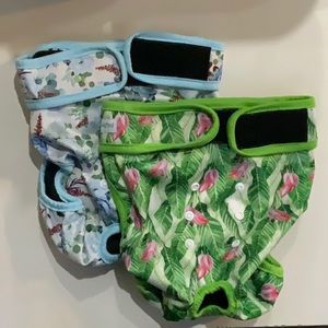 Set of 2 Washable Dog Diapers